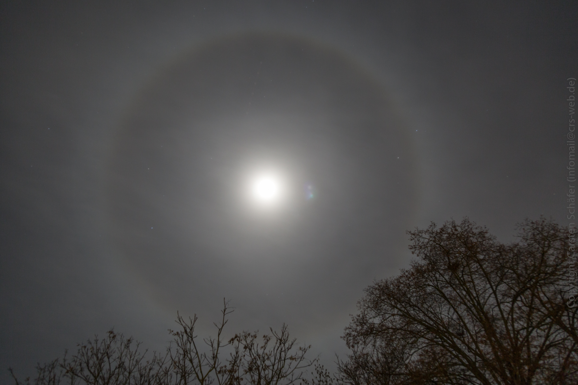 Moon Halo 14 March 2022